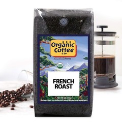 Organic Coffee Co. French Roast Whole Bean 32 Ounce (Pack of 1),