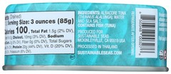 Chunk Albacore Tuna In Water By Sustainable Seas 5 Oz 12 Pack