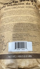 Ruta Maya Organic Whole Bean Espresso Coffee, 2.2 Pounds