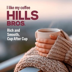 Hills Bros. Dark Satin Whole Bean Coffee – Rich and Bold Premium Arabica Coffee