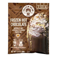 The Frozen Bean Frozen Hot Chocolate Frappe Mix, (12-pack) 2.8 oz Bags