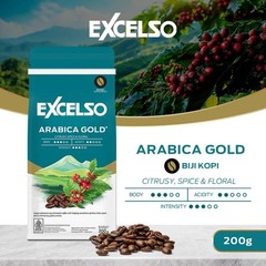 EXCELSO Indonesia Coffee Arabica Gold 200g Whole Beans or Ground Coffee