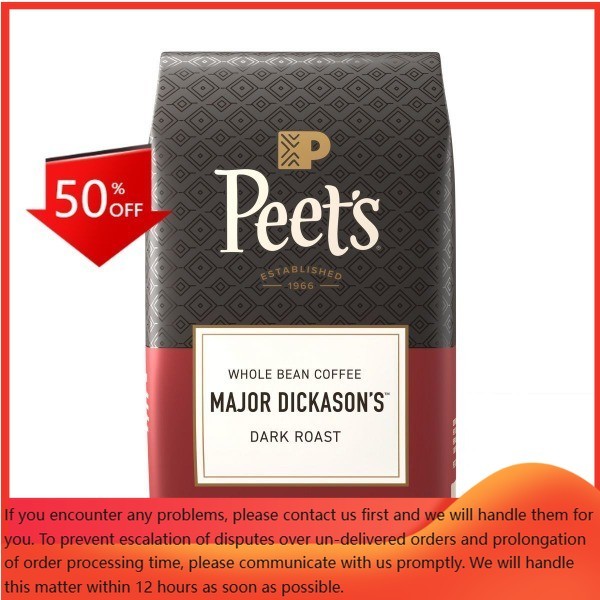 Peet’s Major Dickason Dark Roast Whole Bean Coffee – 18oz