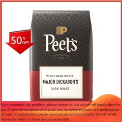 Peet’s Major Dickason Dark Roast Whole Bean Coffee – 18oz