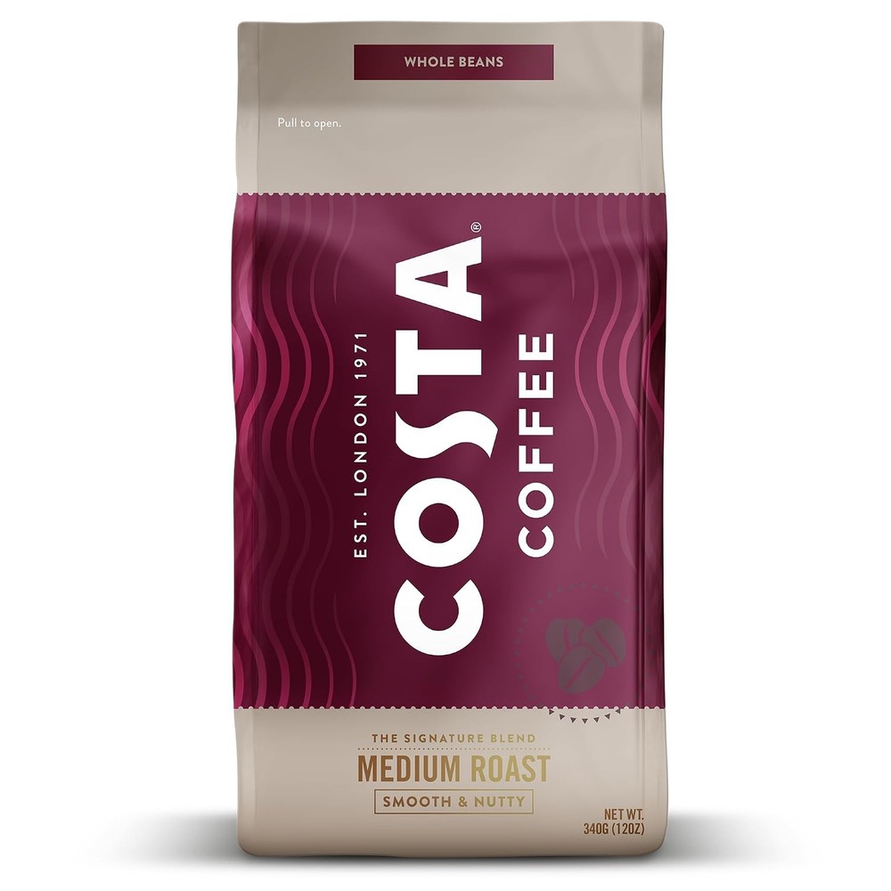 Coffee Whole Bean Coffee Signature Blend Medium Roast 12 Oz Bag for Espresso