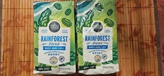 Whole Foods 2 Pacs RAINFOREST BLEND Medium-Dark Roast Whole Bean Coffee 12 Oz