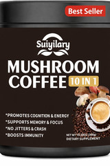 Mushroom Coffee, 10 Mushroom Extract Powder Blend Lion’s Mane for energy 300g