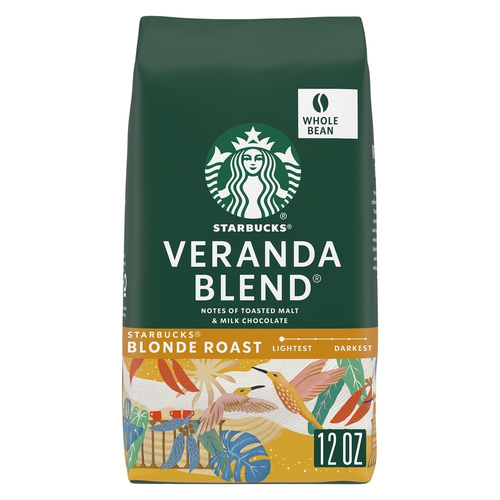 Starbucks Whole Coffee Beans, Blonde Roast Hot 12 Ounce (Pack of 1)