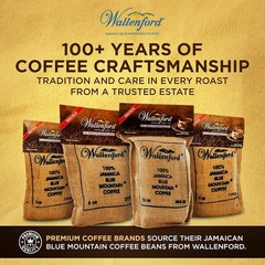 Wallenford Jamaica Blue Mountain Coffee Beans 16oz PACK OF 6