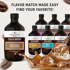 Christopher Bean Chocolate Indulgence Cold Brew Coffee Concentrate Bottle