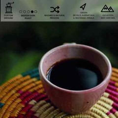 Black Baza Coffee, Ficus, Medium-Dark Roast 250g Free Shipping World Wide