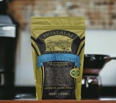 100% HAWAIIAN COFFEE Hualalai Estate WHOLE BEAN 7oz PESTICIDE FREE