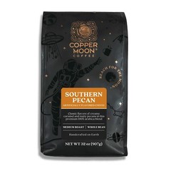 Copper Moon Southern Pecan Coffee Whole Bean 32 Ounce Premium Roast