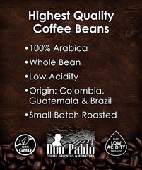 Don Pablo Gourmet Coffee – Signature Blend – Medium Dark Roast – Whole Bean