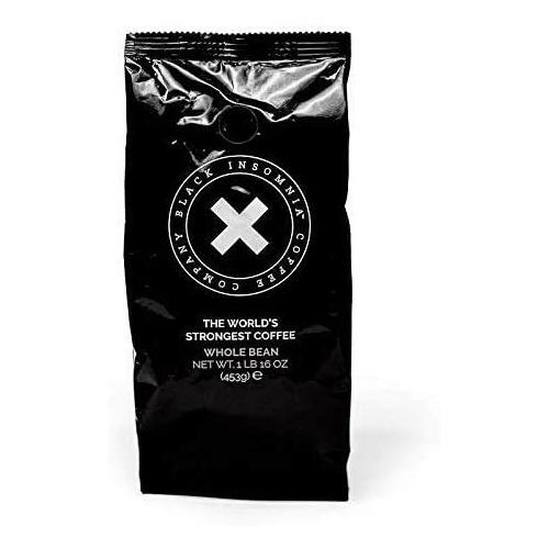 Black Insomnia Whole Bean Coffee – The Strongest Coffee in the World – 1lb Bag