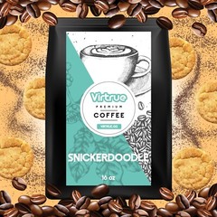 Snickerdoodle Flavored Coffee 16oz – Ground or Whole Bean – 5 Stars – Fast Ship