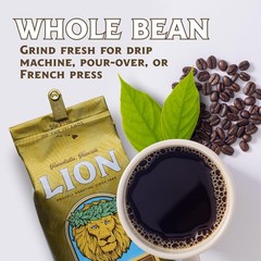 Premium Kona Coffee Whole Beans 7Oz Lion Coffee Gourmet Aloha From Hawaii