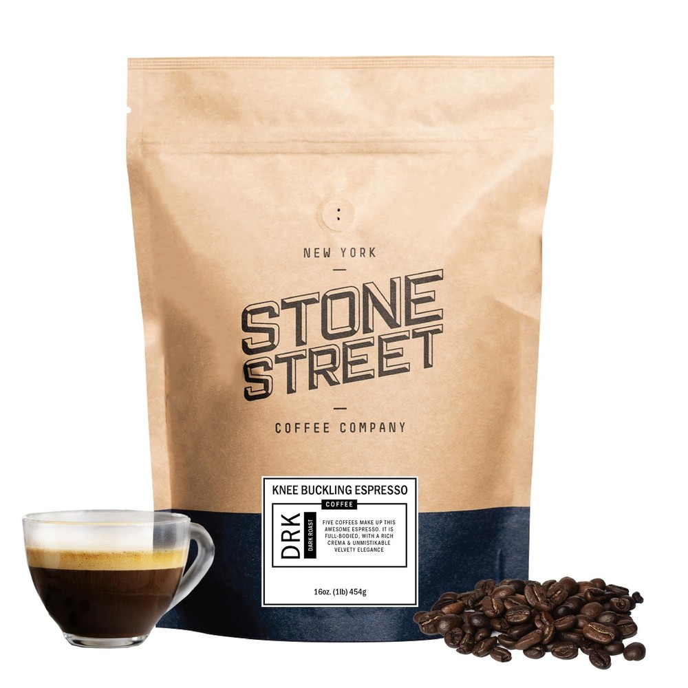 Knee Buckling Espresso Beans, High Caffeine Coffee Blend, Dark Roast, Whole B…