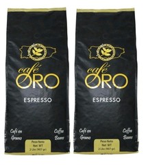 2x Cafe Oro Coffee Beans 100% Puerto Rican Coffee 2 LB. Bag Free Fast Shipping!