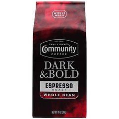 Community Coffee Dark Roast Whole Bean Espresso Blend Coffee 11oz Bag