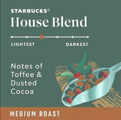 Starbucks House Blend Whole Bean Coffee 40 oz