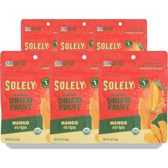 Organic Mango Strips Dried Fruit By Solely 5 Oz 6 Pack