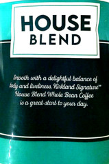 Kirkland Signature Whole Bean Coffee HOUSE BLEND Medium Roast 40 oz EXP 02/2025