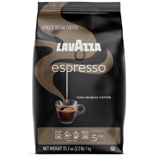 Espresso Whole Bean Coffee Blend Medium Roast 2.2 Pound Bag Packaging May Var…
