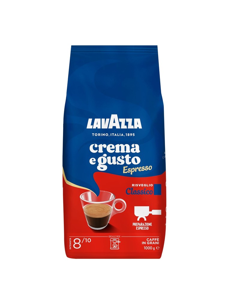Lavazza Espresso Crema e Gusto Whole Bean Coffee 1kg Intense Aroma and Taste