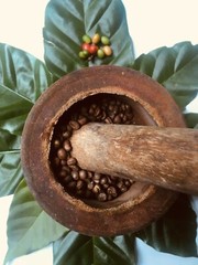 Ceylon 100% Pure Organic Natural Arabica Coffee Been Black Roasted Unroasted