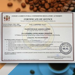 Plantation Blue 100% Blue Mountain Coffee Medium Roast Whole Beans 8 Oz Bag