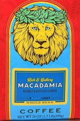 Macadamia Flavor Light Roast Whole Bean Coffee 24 Ounce Bag Daily Brewing