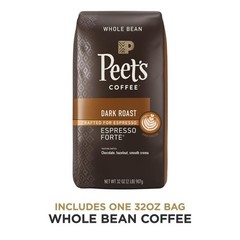 Dark Roast Whole Bean Espresso Forte Coffee 100% Arabica Smooth Crema Flavor New
