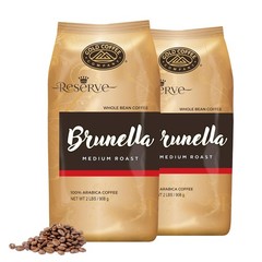 Gold Coffee Co. Brunella Premium Blend – Medium Roast, 32 Ounce (Pack of 2)