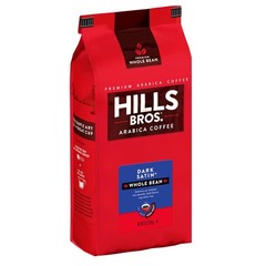 Hills Bros. Dark Satin Whole Bean Coffee – Rich and Bold Premium Arabica Coffee