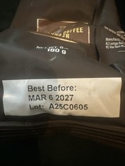 2 Packs 100% High Altitude Arabica Grani Whole Bean Coffee 6.3oz Bag Exp 3/27