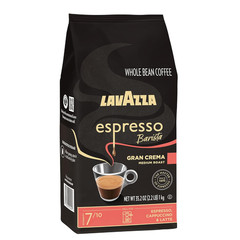 Lavazza Barista Gran Crema Whole Bean Coffee Medium Espresso Roast 2.2lb