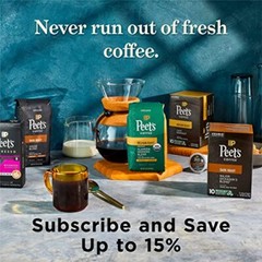 Peet’s French Roast Dark Roast Whole Bean Coffee 18 Ounce Bold and Smoky