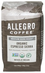Organic Espresso Sierra Whole Bean Coffee 12 oz