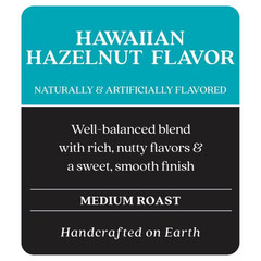 32 Oz. Hawaiian Hazelnut, Medium Roast Caffeinated, Coffee Beans