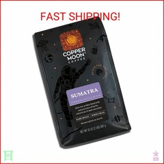 Copper Moon Dark Roast Whole Bean Coffee, Sumatra Blend, 2 Lb