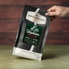 Italian Roast Dark Whole Bean Coffee 2 lb – Kosher Certified Artisan Blend