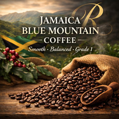 5 lbs of 100% Certified Organic Jamaica Blue Mountain Coffee – Free Shipping!
