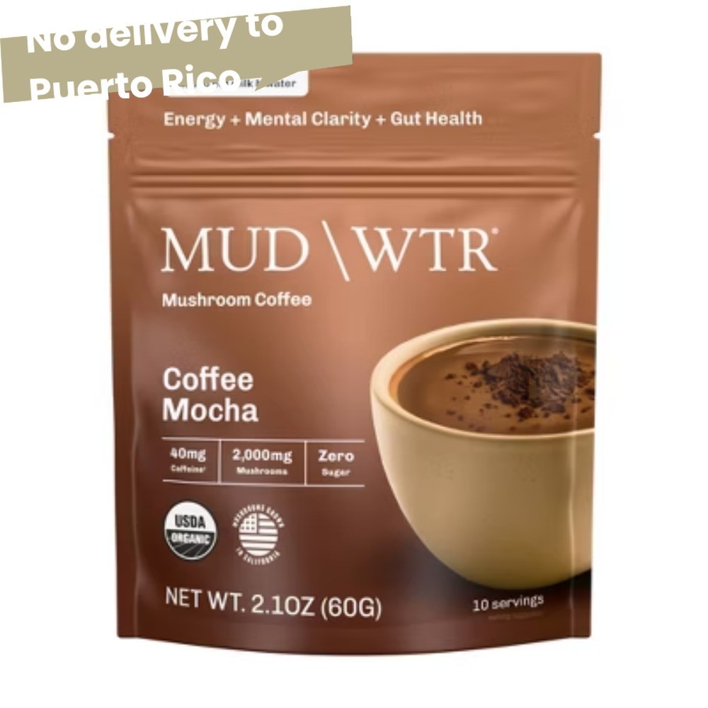 MUDWTR Organic Coffee Mocha Mushroom Coffee – 2.1oz-Fast delivery