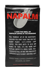 Napalm Coffee, EXTRA DARK ROAST, Ground Bagged Coffee 100% Arabica, 12 Ounce Bag