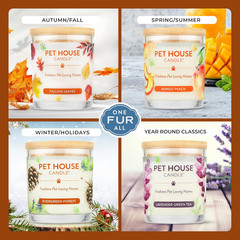 Pet House Fall Candles, Long Lasting, Clean Burning, Soy Wax Scented Candles for