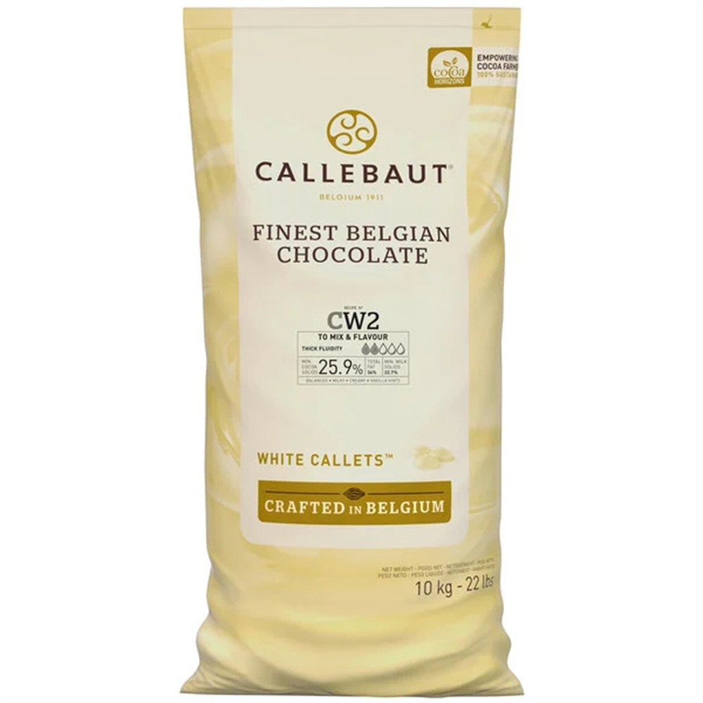 Callebaut Recipe CW2 White Chocolate Callets? 22 lb. WS-409CW2C595