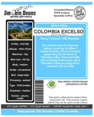 COLOMBIA – Premium Specialty Coffee – Unroasted Green Beans for Home Roasters