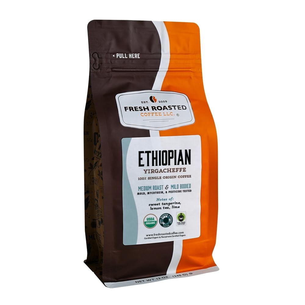 , Organic Ethiopian Yirgacheffe | USDA Organic, Kosher, 3rd Party Tested for …