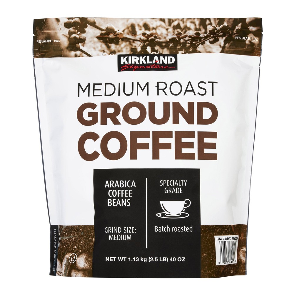 KIRKLAND SIGNATURE MEDIUM ROAST COFFEE 2.5 LB